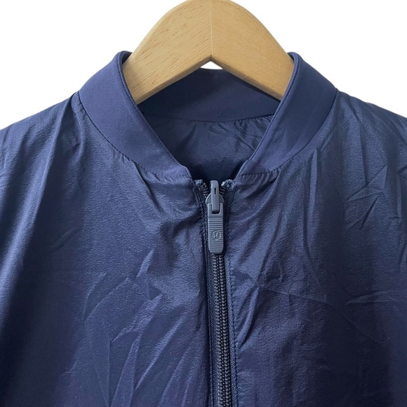 LULULEMON Women's 2 Down & Around Bomber Reversible Jacket Navy 800 Fill Down - Picture 14 of 15